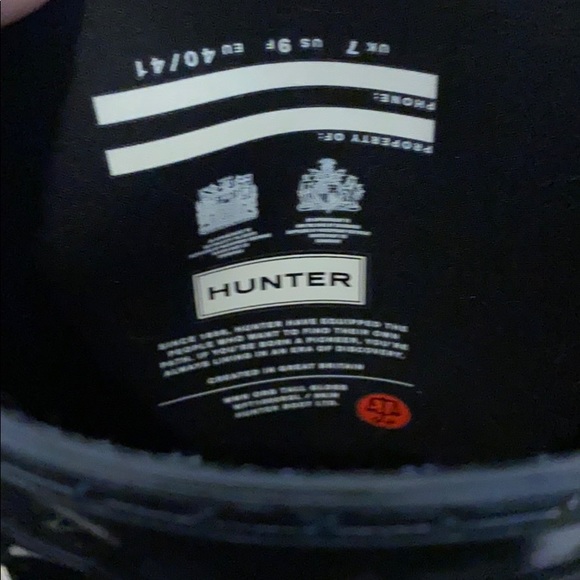Tall black Hunter Boots - Picture 5 of 7